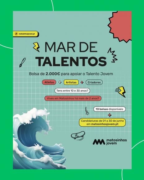 Bolsa Mar de Talento 2026 apoia jovens talentos do concelho