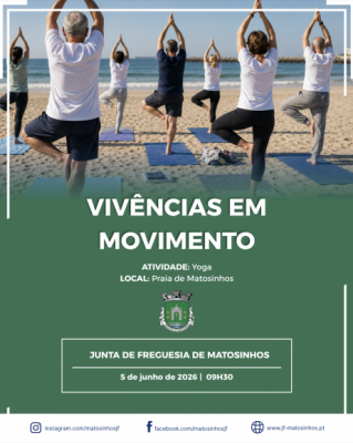 Viv&ecirc;ncias em Movimento levam Yoga &agrave; Praia de Matosinhos