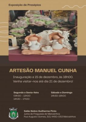 Exposi&ccedil;&atilde;o de pres&eacute;pios do artes&atilde;o Manuel Cunha