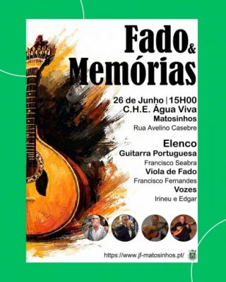 Fado & Mem&oacute;rias | C.H.E. &Aacute;gua Viva
